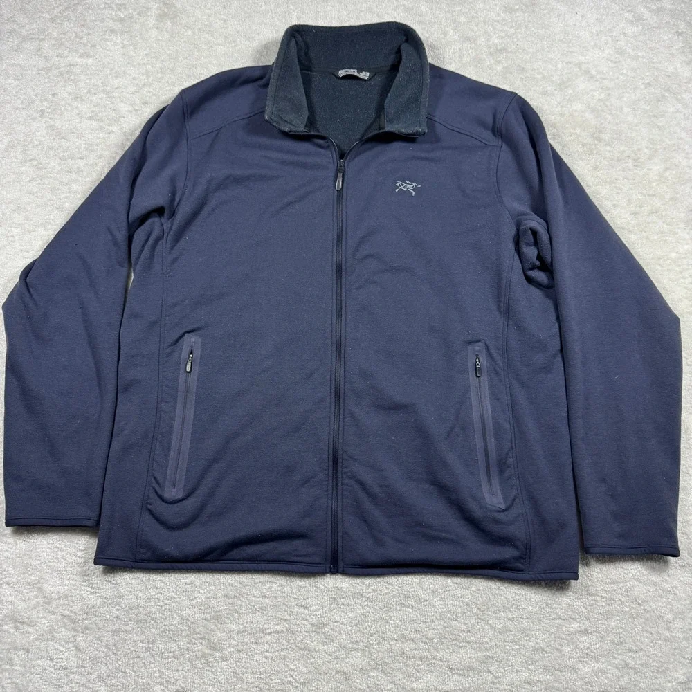 Arc'teryx Jacket Mens XL Navy Blue Kyanite Jacket M Full Zip Fleece 29815‎